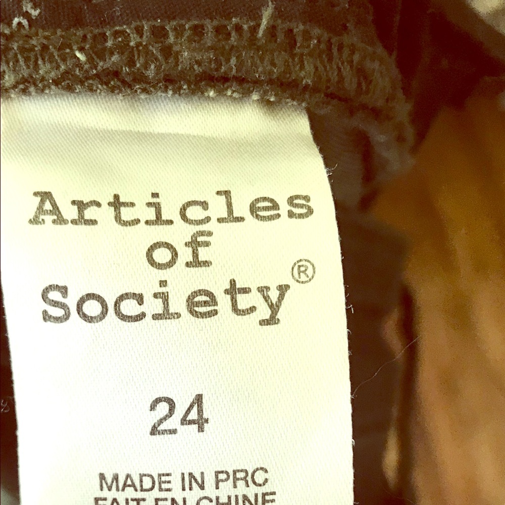 Articles of Society Size 24
